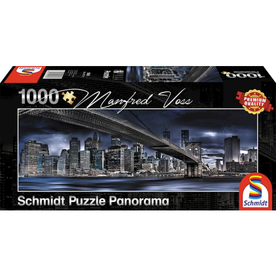 Puzzle Panorama New York Dark Night, 1000 Teile