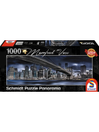 Puzzle Panorama New York Dark Night, 1000 Teile