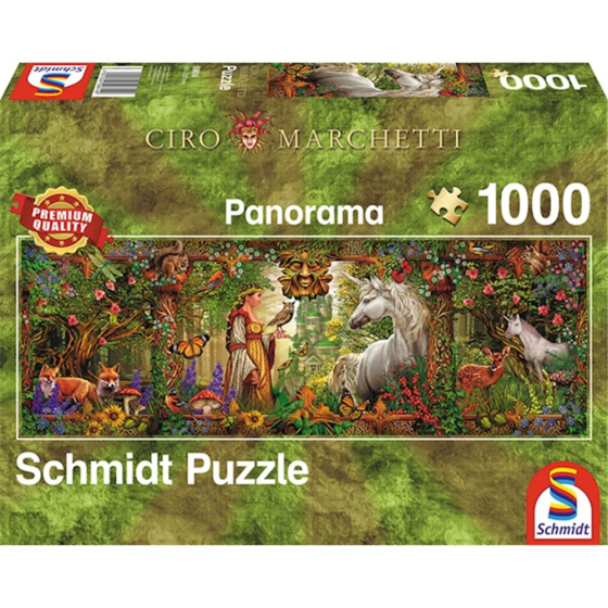 Puzzle Panorama Märchenwald, 1000 Teile