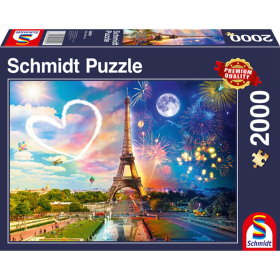 Puzzle Paris Tag und Nacht, 2000 Teile