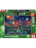 Puzzle Feuerwerk am Eiffelturm, 1000 Teile