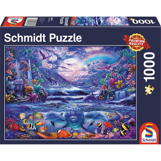 Puzzle Mondschein-Oase, 1000 Teile