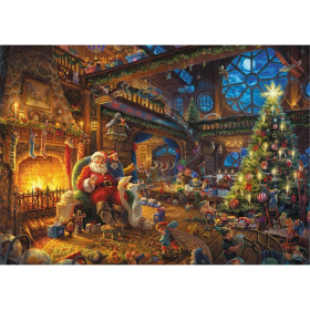 Puzzle Der Weihnachtsmann und seine Wichtel, 1000 Teile