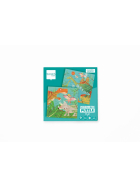 Puzzle Magnetpuzzle Dinosaurier, 2 x 20 Teile