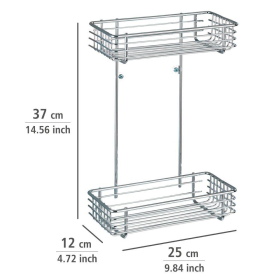 Wenko Bad Universalablage Milano, 2 Etagen