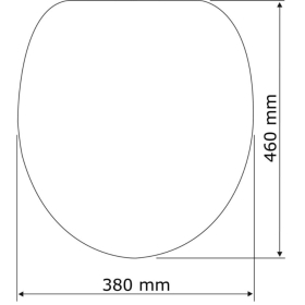 Wenko WC-Sitz Muschel weiss, Duroplast