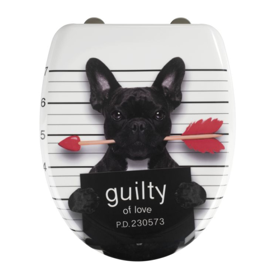 Wenko WC-Sitz Guilty Dog, Easy CloseDuroplast