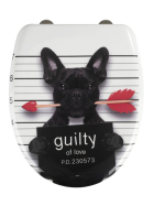 Wenko WC-Sitz Guilty Dog, Easy CloseDuroplast