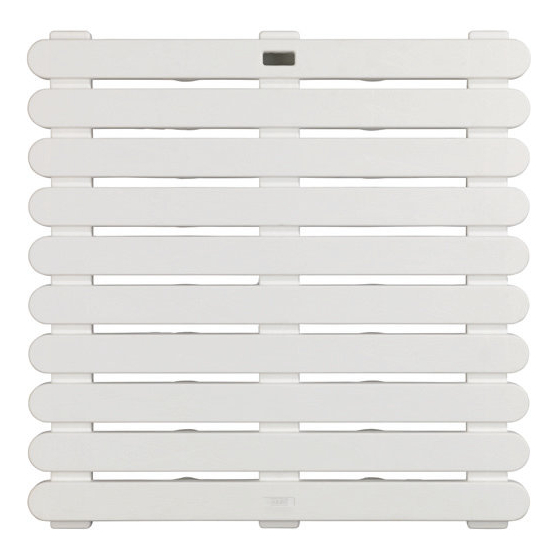 Wenko Duschrost Indoor & Outdoor, 55x55 cm weiss