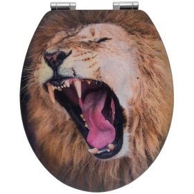 Wenko 3D WC-Sitz Lion, MDF