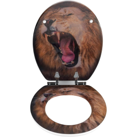 Wenko 3D WC-Sitz Lion, MDF