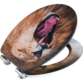 Wenko 3D WC-Sitz Lion, MDF