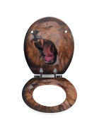 Wenko 3D WC-Sitz Lion, MDF