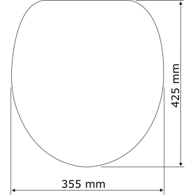 Wenko WC-Sitz Bellevue, MDF,, anthrazit