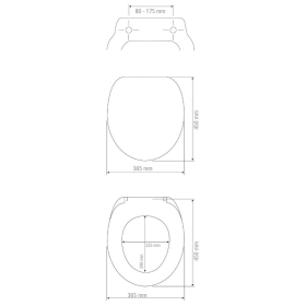 Wenko WC-Sitz Boat, high-gloss,, Thermoplast