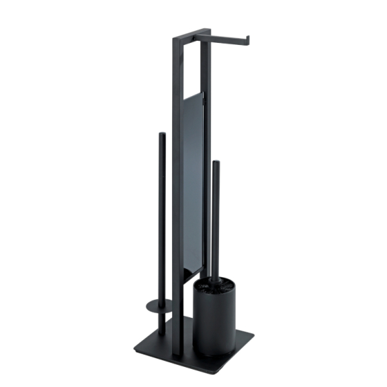 Wenko Stand WC-Garnitur Rivalta, schwarz