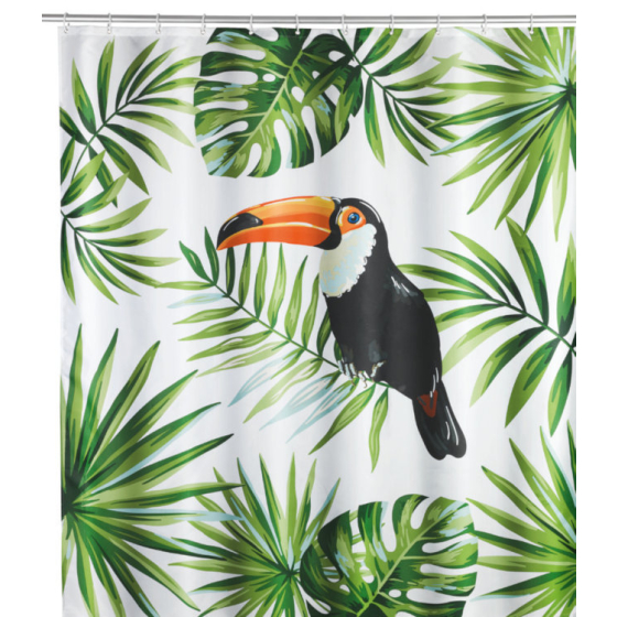 Wenko Duschvorhang Tucan, Polyester180x200 cm