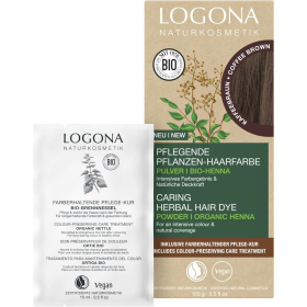 Logona Pflanzenhaarfarbe Pulver Kaffeebraun, 100 g