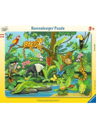 Puzzle Tiere im Regenwald, 11 Teile