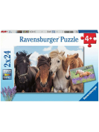 Puzzle Pferdeliebe, 2 x 24 Teile