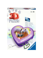 3D Puzzle Herzschatulle Pferde