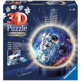 3D Puzzle Nachtlicht - Astronauten im Weltall