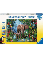 Puzzle Dschungelelefanten, 150 Teile