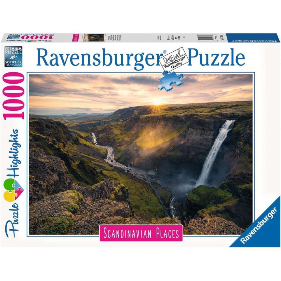 Puzzle Haifoss auf Island, 1000 Teile