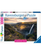 Puzzle Haifoss auf Island, 1000 Teile