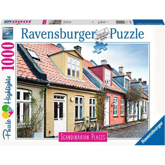 Puzzle Häuser in Aarhus, Dänemark, 1000 Teile