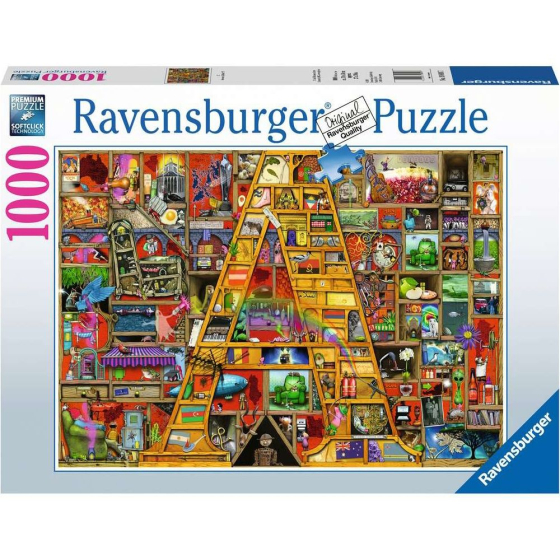 Puzzle Awesome Alphabet A, 1000 Teile