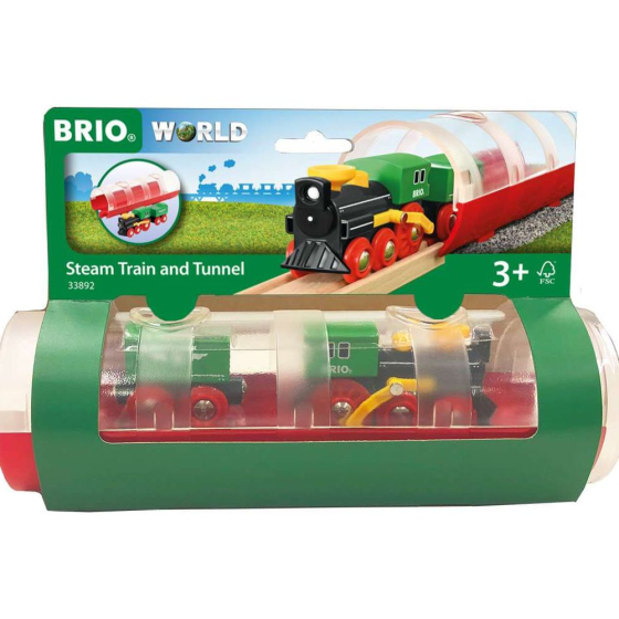 BRIO Tunnel & Steam Train