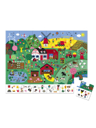 Puzzle Bauernhof mit Suchspiel, 24 Teile