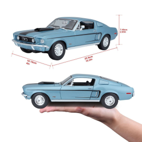 Maisto Ford Mustang GT Cobra 1968 blau 1/18