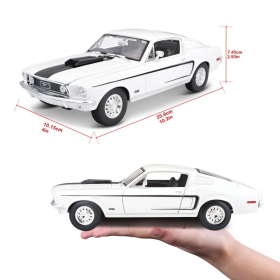 Maisto Ford Mustang GT Cobra 1968 weiss 1/18