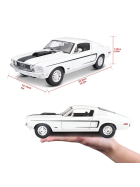 Maisto Ford Mustang GT Cobra 1968 weiss 1/18