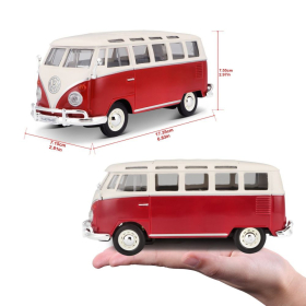 Maisto Volkswagen Bulli T1 Van Samba Rot/Weiss 1/24