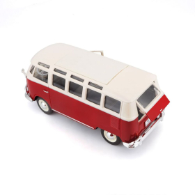 Maisto Volkswagen Bulli T1 Van Samba Rot/Weiss 1/24