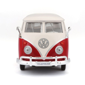 Maisto Volkswagen Bulli T1 Van Samba Rot/Weiss 1/24