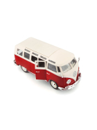 Maisto Volkswagen Bulli T1 Van Samba Rot/Weiss 1/24