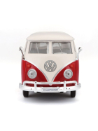 Maisto Volkswagen Bulli T1 Van Samba Rot/Weiss 1/24