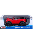 Maisto Ford Bronco Wildtrak 2021 1/18 red