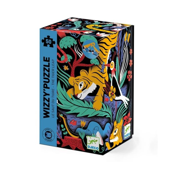 Wizzy Puzzle Tigersprung, 50 Teile