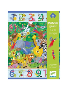 Puzzle 1 bis 10 Dschungel, 54 Teile