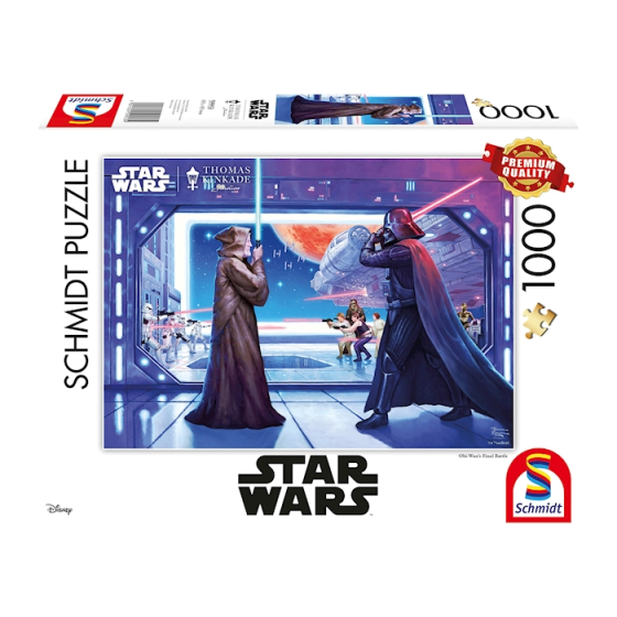 Puzzle Star Wars Obi Wans Final Battle, 1000 Teile