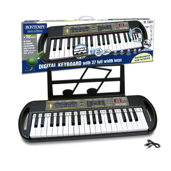 Bontempi Digitales Keyboard mit 37 Tasten