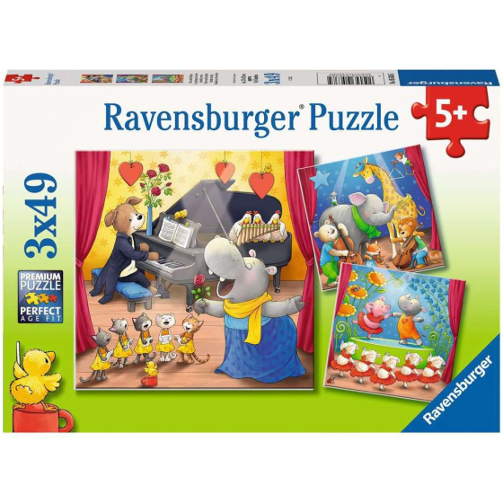 Ravensburger Tiere auf der Bühne