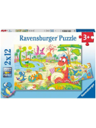 Puzzle Lieblingsdinos, 2 x 12 Teile