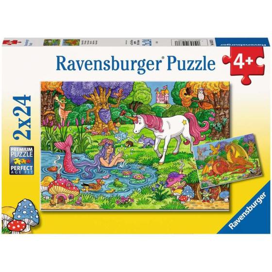 Puzzle Magischer Wald, 2 x 24 Teile