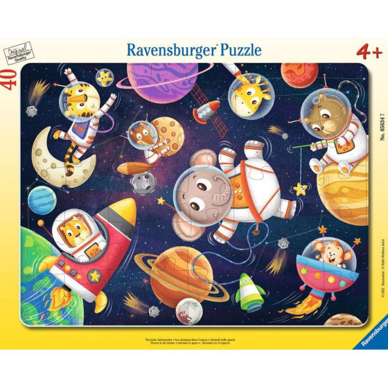 Puzzle Tierische Astronauten, 40 Teile